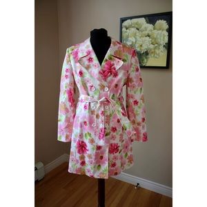 Host Pick- Tahari Floral Trench Coat